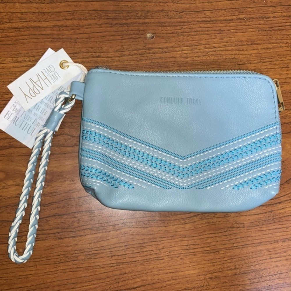 Conquer Today Inspirational Wristlet